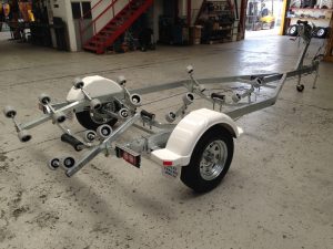 17ft single axle boat trailer