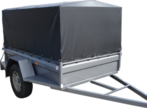 Tarp Covered Box Trailer-0