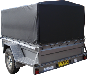 Tarp Covered Box Trailer-321
