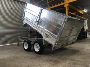 Galvanised Tipper Trailer Tandem Dual Axle